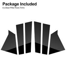 2016-2021 Malibu 6PCS Black Pillar Posts Door Trim Piano Cover Kit YNHK - 1 - View 9