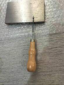 DIY蠟燭打孔工具，圓孔錐形鉤針手鑽，矽膠模具，實用小型蠟燭打孔輔助木製工具 - 1PC - 查看 4