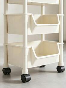 3-Tier Rolling Gap Storage Rack, Multi-Layer Movable Floor Stand For Toys And Books, Home Use - View 7