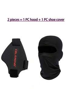 1/2pcs Motorcycle Gear Shift Pad Cover, Black Motorcycle Shoe Cover With Black Balaclava Head Cover, PVC Material Protective Pad, Suitable For Men And Women Outdoor Activities, Summer Promotion - Multicolor - View 5