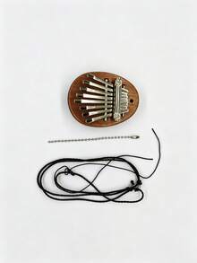 實木 8 音迷你拇指琴 Kalimba 五指便攜式初學者手指鋼琴音樂樂器 - 彩色 - 查看 10
