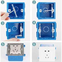 86 Adjustable Socket Box Repair Kit (Short 69mm, Long 82mm), 118 Adjustable Socket Box Repair Kit (Short 50mm, Long 61mm), Includes 10 Repair Tools, 10 Screws And 1 Wrench Set. Available In 86 And 118 Specifications. - Outlet Switch Wall Box Repair Kit - View 2