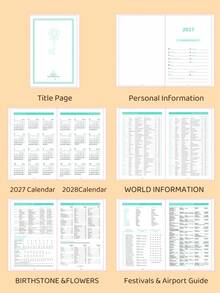 2027 New Calendar Self-Management Check-In Time Planning Daily One Page 365 Days Office Planner - 2027 Notebook - View 10