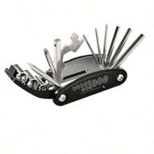 Cycling Essential! 16-In-1 Bicycle Multi-Function Tool, Foldable Portable Repair Wrench Set, Universal Hex Key Screwdriver - Multicolor - View 9