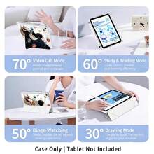 Funda protectora para tableta con soporte y efecto pintado de astronauta, planeta y estrella, compatible con Honor 8/9/10/X8/X8A/X9/X8Pro/X9Pro, MatePad SE 11 pulgadas/MatePad 11 pulgadas/11.5 pulgadas, MatePad Pro, Apple 10ª/11ª generación 2025 (A16), Galaxy Tab A7/A9 y otros modelos populares - Estilo 5 - Ver 3