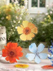 1 Set Spring Floral Series Stickers, Includes Various Floral Stickers, Suitable For DIY Notebook Creation, Floral Decoration And Decorative Stickers. Applicable Materials Include Glass, Notebooks, Etc., Used For Making Decorative Stickers - 1 Set - View 3