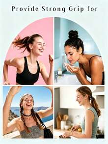 100 pièces Élastiques pour cheveux, convenant aux cheveux épais et élastiques, style à la mode. Attaches pour cheveux durables, convenant à un usage quotidien, également convenant comme cadeaux, peuvent être utilisés comme élastiques pour cheveux, supports d'étriers, équipement de protection sportive et matériel, convenant à l'achat de fournitures de bureau, dans les écoles, élastiques pour la maison, très convenant pour les personnes aux cheveux longs, également convenant aux adolescents - Multicolore - Voir 9