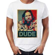 Men T Shirts The The Big Lebowski The Dude Abide Walter The Jesus Artsy Awesome Artwork Printed Tee E2ME - 2V0092M - View 3