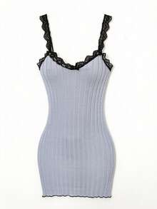 Conjunto de lencería / Disfraz de juego de rol Vestido Body Camisas de manga larga Lencería Cubre-bikini Cubre-bikini - Celeste - Ver 4