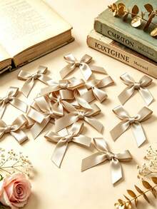 (100pcs/Pack, 50pcs/Pack) 4cm Ribbon Bows, Multiple Colors Available, Suitable For Gift Decoration And Hair Clip Headband Making, Valentine's Day Gift - 4cm Ribbon Bow - View 9