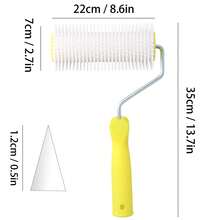 6 Inch & 9 Inch Spiked Air Bubble Roller, 15cm / 22cm Self Leveling Cement Spike Roller, Concrete Epoxy Floor Venting Roller For Floor Construction - 1pc - View 7