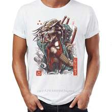 Hip Hop Men T-Shirts The Predator Under The Sun Artsy Awesome Artwork Printed Street Guys Tops & Tees Swag 100% Cotton Camiseta TWKQ - 2V0060M - View 3