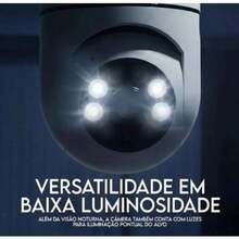 Câmera de Lâmpada Inteligente Wi-Fi Rotação 360 Graus Full HD 1080p Visão Noturna e Áudio Duas Vias - Branco - Visão 5