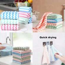20/10/5/1pc Ultra Soft Ultra Absorbent Microfiber Cleaning Cloths, Machine Washable, Suitable For Kitchen, Bathroom, Car And Window Cleaning, Cleaning Supplies, Kitchen Essentials - Multicolor - View 4