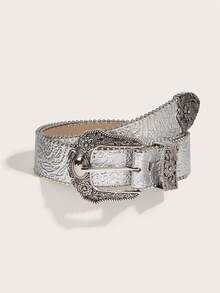 1pc Women's Y2k Style Western Chunky Waist Belt With Dopamine Star & Eye Decor, Perfect For Daily Wear Party Size 105cm~130cm, Plus Sizes Available - Lace Belt - View 9
