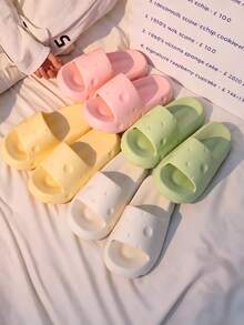 1雙可愛防滑防臭EVA女款拖鞋，耐用靜音輕量厚底，適合夏季、海灘、旅行、派對及居家休閒 - A - 查看 9
