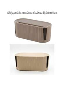 A Multifunctional Cable Management And Desktop Storage Box Designed To Organize And Store Cables. It Features A High-Capacity, Dust-Proof, And Insulated Design, Making It Suitable For Use With Office Desks, TVs, Computers, USB Hubs, And Power Strips. - Multicolor - View 14