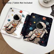 Funda protectora para tableta con soporte y efecto pintado de astronauta, planeta y estrella, compatible con Honor 8/9/10/X8/X8A/X9/X8Pro/X9Pro, MatePad SE 11 pulgadas/MatePad 11 pulgadas/11.5 pulgadas, MatePad Pro, Apple 10ª/11ª generación 2025 (A16), Galaxy Tab A7/A9 y otros modelos populares - Estilo 5 - Ver 4