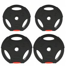Weight Plates Set, With Two 7.5kg And Two 5kg Weights, Black - T0001-01-3701 - View 1