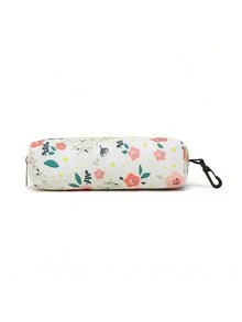 3pcs Nylon Floral Print Backpack Set, Foldable Multi-Pocket Large Capacity Zipper Backpack, Suitable For Teenagers, High School Students, College Students - Multicolor - View 4