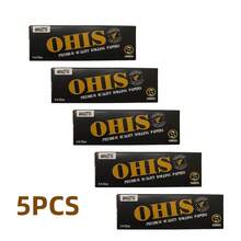 New OHIS Portable 114 Size White Rolling Papers | 20 Booklets Total 1000 Sheets, 50 Sheets Per Booklet, Classic Ultra-Thin Natural Wood Pulp Material, Even And Smooth Burn, Portable Travel Design, Preferred For Hand-Rolling Enthusiasts, Suitable For Daily Leisure, Birthday Parties, Gatherings, Also Can Be Used As Creative Gifts For Weddings, Mother's Day, Father's Day, Valentine's Day - Black - View 11