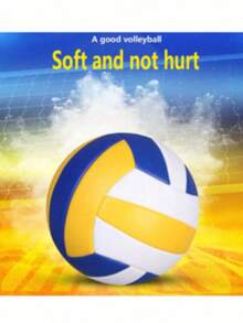 1pc Durable Entertainment Sports Training Volleyball, Multi-Color Indoor Training Volleyball, Preferred For Home Use, Volleyball Equipment, Suitable For Indoor Games, Outdoor Sports, Beach Volleyball And Children's Training - A - View 3