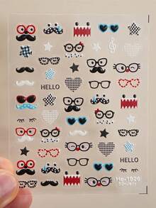 Cartoon Big Eye Decoration Sticker For Nails - Multicolor - View 13