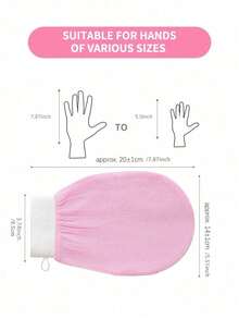 Reusable Exfoliating Bath Mitt, Textured Body Scrub Glove For Dead Skin Removal, Soft Body Massage Bath Glove For Skin Exfoliation And SPA, Multi-Color Shower Exfoliating Mitt For Men And Women Home Use - Multicolor - View 8