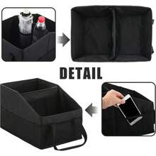嬰兒汽車座椅收納袋，可折疊汽車收納盒，適用於中央控制台和前/後座，多口袋汽車收納掛袋，SUV 皮卡車，兒童與成人通用配件 - 彩色 - 查看 6