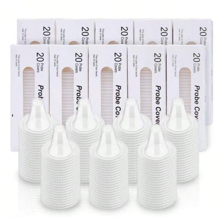 200/400/500個通用耳溫槍耳溫計探頭套,高品質一次性耳溫計套,一次性耳溫計替換蓋鏡濾芯 - C - View 1