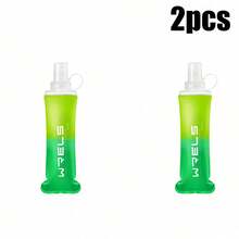 WRELS 1/2件漸層時尚便攜可折疊輕量軟水瓶，150/250ml/500ml可選，適合跑步、徒步與騎行 - 彩色 - 查看 31
