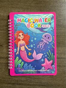 1pc Reusable Magic Water Painting Book With Water Pen, Colorful Magic Pen Drawing Set - 彩色 - 查看 12