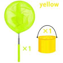 2pcs Summer Beach Fishing/Insect Catching Outdoor Set, Multi-Functional Folding Bucket With Stainless Steel Telescopic Fishing Net, Lightweight Portable Tools, Suitable For Fishing, Camping, Beach, Pool Cleaning, Yard Use, Catching Butterflies And Insects, Random Color - View 12