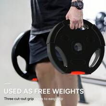 Weight Plates Set, With Two 7.5kg And Two 5kg Weights, Black - T0001-01-3701 - View 9
