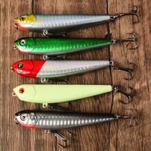 5pcs Pencil-Shaped Lure 85mm 9g Hard Bait Minnow Floating Surface Fishing Tackle - Multicolor - View 1