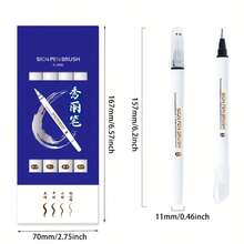 4pcs Calligraphy Brush Pens, 4 Sizes, Suitable For Calligraphy, Painting, Signing, Journaling Beginner Set, With Fade-Resistant Black Ink 0.6mm/0.7mm/0.8mm/1mm - Beautiful Pen - View 3