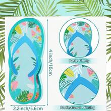 6PCS Flip-Flop Sticky Notes, Hawaii Party Gifts, Summer Beach Theme Memo Pads, Cruise Souvenirs, Self-Adhesive Colorful Memo Pads, Removable Sticky Notes - one-size - View 2