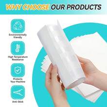 Sublimation Butcher Paper-8.2" X 10"-50sheets, 50 Pre-Cut Sheets Heat Press, Anti-Bleed Protective Liner Tumbler, Mug Bottle Sublimation, Non- - Multicolor - View 8