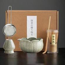 1pc/5pcs/7pcs Set Petal Raku Matcha Tea Set, Pink/Green Optional, Matcha Bowl, Matcha Full Set Tools, Complete Matcha Tools, Matcha Whisk Set, Matcha Tools, Matcha, Matcha Plate, Matcha Tools, Cup, Matcha Related Products, Including Matcha Bowl, Matcha Whisk, Matcha Cup, Matcha Whisk, Matcha Spoon, Tea Bowl Set, Matcha Brewing Tools - Multicolor - View 3