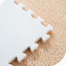 16pcs Solid Color Patchwork Decorative Bedroom Puzzle Foam Carpet Mats, Thickened Plush Customizable Solid Color Patchwork - 30 X 30 cm - View 11