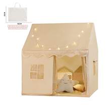 Château de jeu de maison, tente de jeu amusante pour enfants, plusieurs couleurs disponibles, avec fenêtres/rideaux/rideaux de porte, avec sac de rangement, base secrète/tente de couchage pour garçons et filles, cadeau d'anniversaire/Noël/Thanksgiving/Halloween, accessoires et lumières non inclus - Multicolore - Voir 10