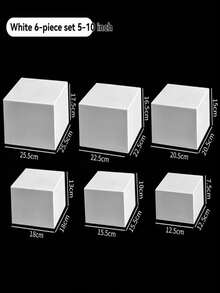 3/4/6pcs Acrylic Hollow Base Buffet Stand - Acrylic Food Display Rack | Christmas Dessert/Jewelry/Party Gift Storage - View 14