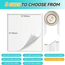 Sublimation Butcher Paper-8.2" X 10"-50sheets, 50 Pre-Cut Sheets Heat Press, Anti-Bleed Protective Liner Tumbler, Mug Bottle Sublimation, Non- - Multicolor - View 5