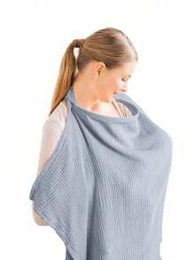 100% Woven Fabric Soft Breathable Nursing Cover, Multi-Use Sun Canopy For Strollers & Infant Carriers, Private Feeding Shawl For Moms, Suitable For Us - Multicolor - View 14