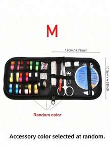 1pc Portable Sewing Tool Set, 10pcs Home Sewing Tool Kit Including Thread Box, Needles, Threader And Handmade Sewing Supplies. Suitable For Valentine's Day, Wedding, Birthday, Sewing Projects, Handmade Crafts, Sewing Supplies, Knitting, Sewing Accessories And Back To School Season. - Multicolor - View 7