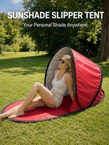 1-Second Quick Setup Beach Sun Shelter Tent, Beach Sun Shelter Tent, Camping Tent, Polyester Material, Suitable For Beach Travel, Camping, Picnic, Outdoor Leisure, Portable UV Protection Sun Shelter Tent, Suitable For Beach Vacation, Fishing, Hiking - Multiple Styles - View 12