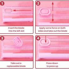 1 pieza Cortadora de papel A3 multifuncional de doble dirección, cortadora de papel manual portátil con regla, perfecta para uso en oficina, escuela y estudio - A - Ver 9