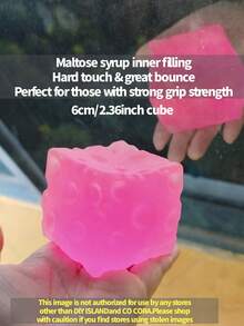 Glacier Jumbo Clear Cheese Squishy Toy - Multicolor - View 15