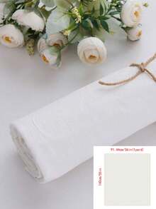 1pc 100% Pure Cotton Faux Linen Fabric, Pre-Cut Size 48cm * 140cm (19in * 55in), DIY Sewing Fabric, Soft And Comfortable Suitable For Spring/Summer Fashion, Applicable For Embroidery, Clothing Making, Home Decor (Sofa, Pillow, Tablecloth, Etc.) - Washed Cotton Crepe - View 20
