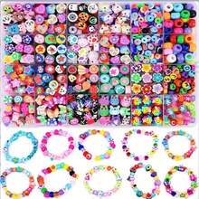 3400/1000/50pcs Polymer Clay Soft Clay Beads Jewelry Making Kit, For DIY Bracelets, Necklaces, Earrings, Phone Chains, Keychains, Craft Making - Color Mixing - View 1
